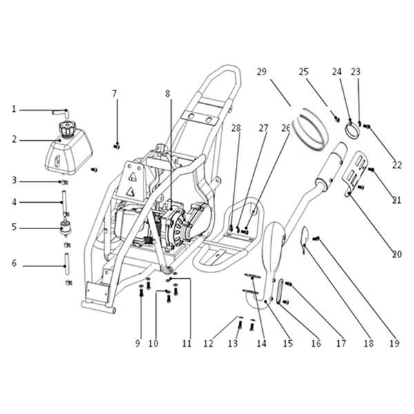 FunBikes Toxic 50cc Mini Quad Fuel Tank