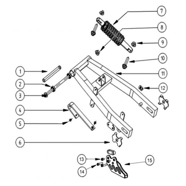 FunBikes MXR 2000w Electric Dirt Bike Chain Guide Assembly