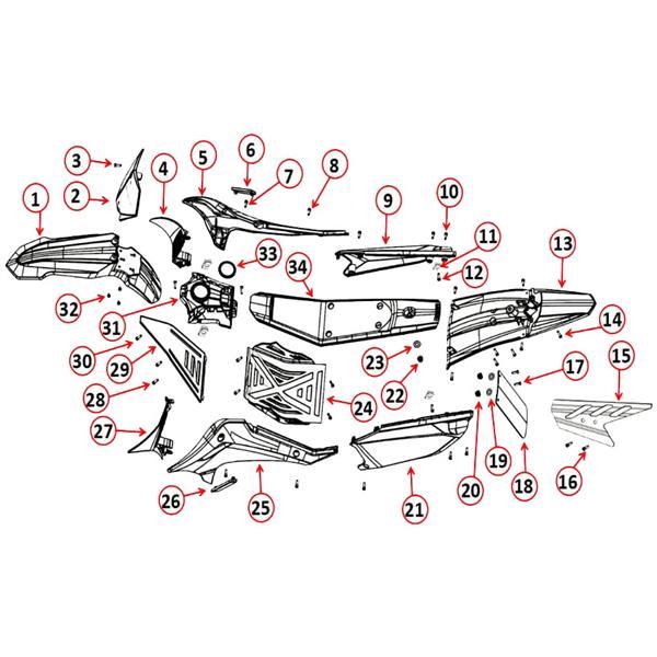 MXR 8000w Rear Chain Cover