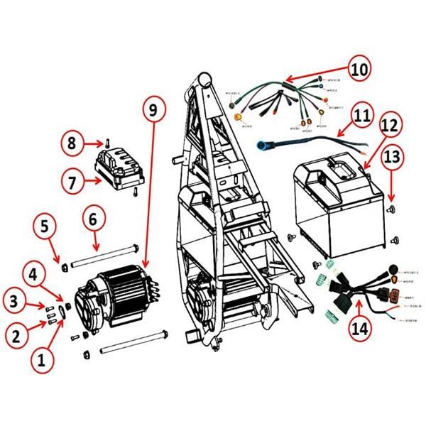 MXR 8000w Motor Bracket