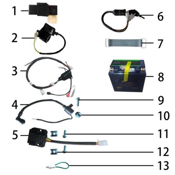 M2R RF190 190cc Battery