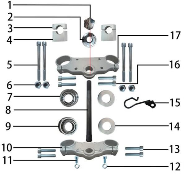 M2R RF190 190cc Lower Clamp Bolt