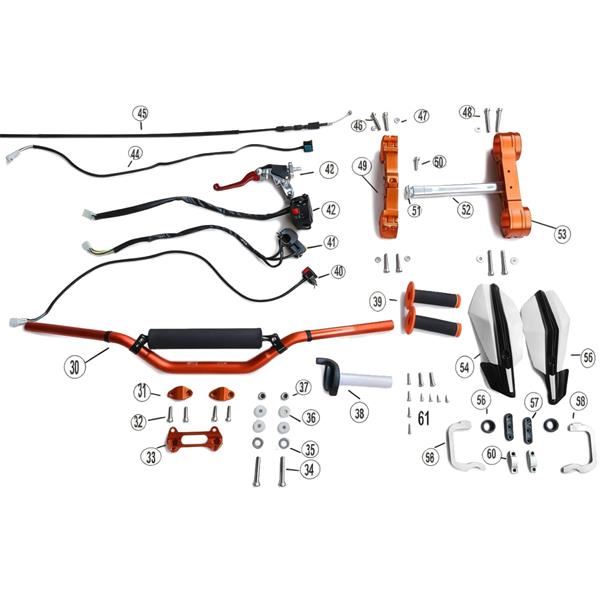M2R RS-R 300 279cc Left Guard Connecting Bracket