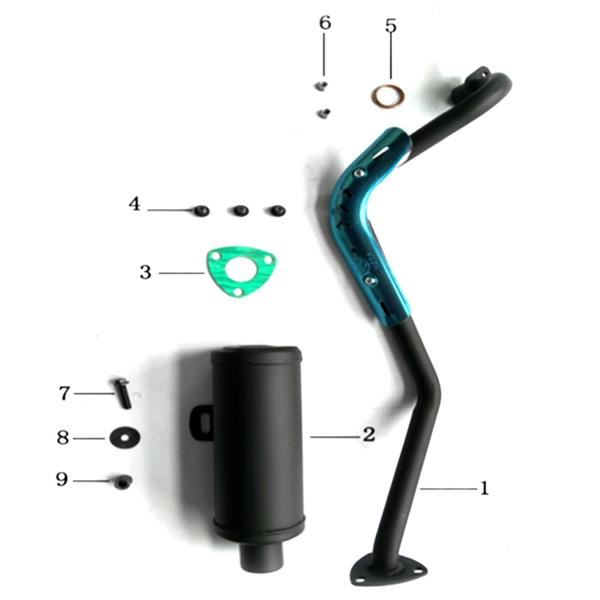 Pentora 125cc Quad Bike Front Exhaust Pipe Gasket