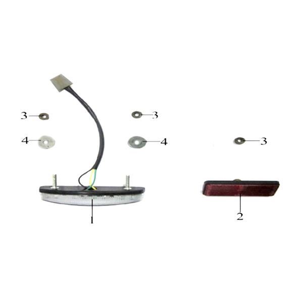 Pentora 125cc Quad Bike Rear Light Unit