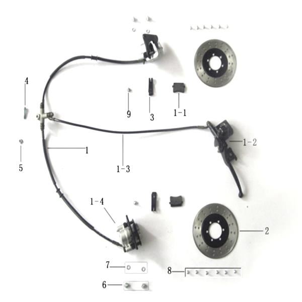 Pentora 150cc Quad Bike Front Brake Pads