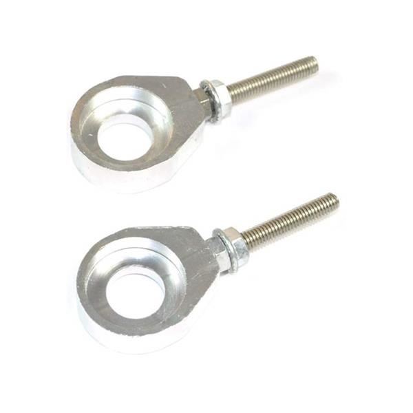 Pit Bike Chain Adjusters - 12mm - Silver