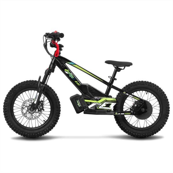 Amped A16 Pro 400w 36v 5ah Li Black Kids Electric Balance Bike
