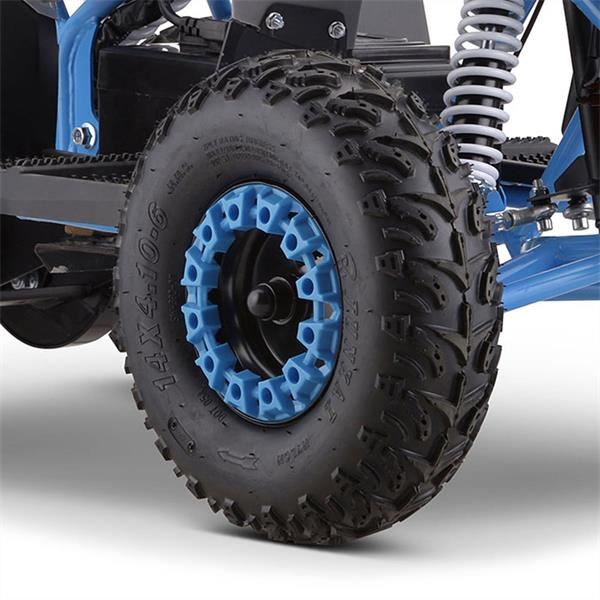 FunBikes T-Max Roughrider 2025 1100w 36v Nardo Grey/Blue Kids Midi Electric Quad Bike