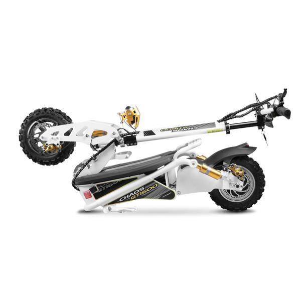 Chaos GT1600 Sport 48v 15.6ah Li Hub Drive White Off Road Electric Scooter