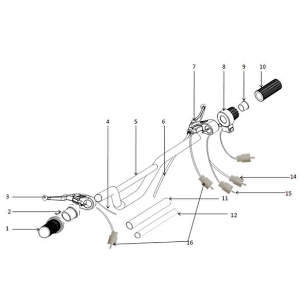 FunBikes Electric MXR Dirt Bike Throttle To Control Box Plug