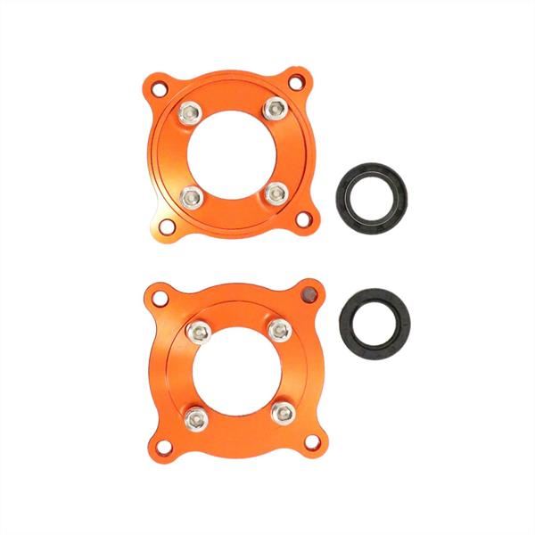 Pit Bike Orange CNC Wheel Set with Kenda Tyres & SDG Hubs - 17''F / 14''R