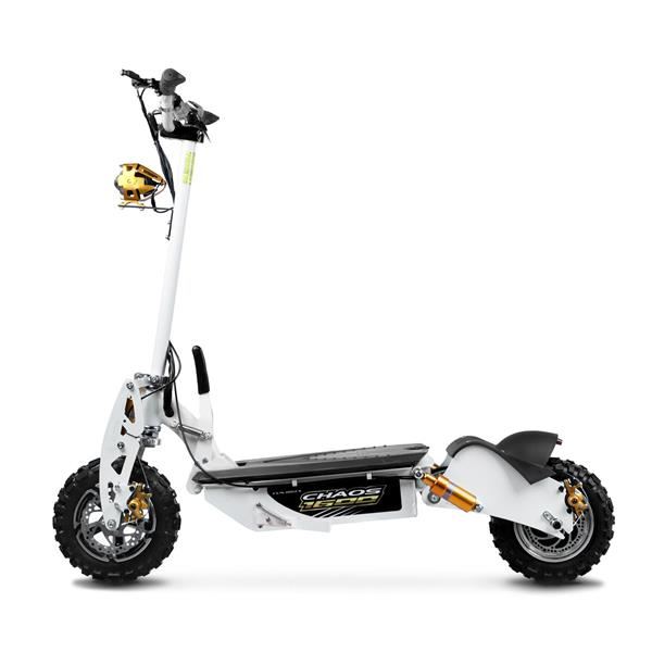 Chaos 1600w 48v SLA Hub Drive White Off Road Electric Scooter