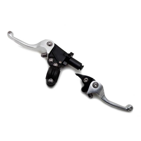 Pit Bike CNC Folding Levers Silver
