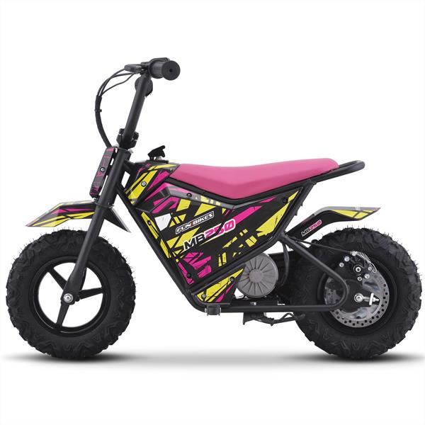 FunBikes MB250 43cm Motorbike 250w Pink Electric Kids Monkey Bike