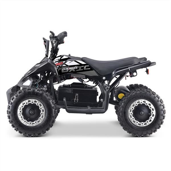 FunBikes Toxic 800w Black White Kids Electric Mini Quad Bike V2