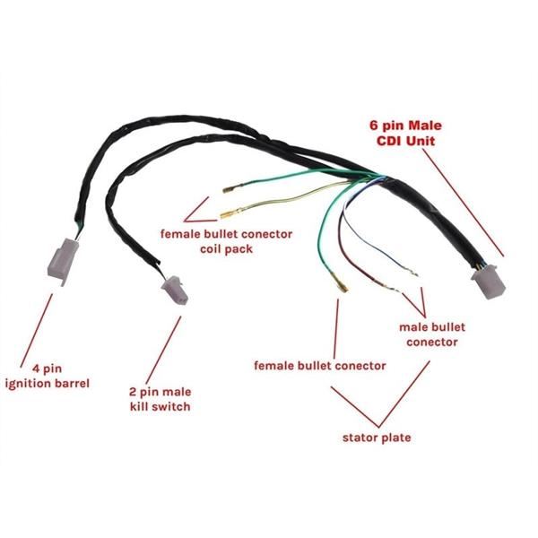 Pit Bike Wiring Loom Type 3