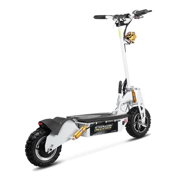 Chaos 1600w 48v SLA Hub Drive White Off Road Electric Scooter