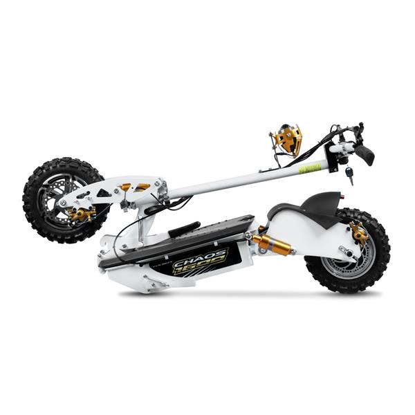 Chaos 1600w 48v SLA Hub Drive White Off Road Electric Scooter