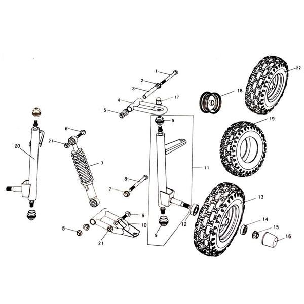 Funbikes GT80 Front Wheel Right - 6.100.321