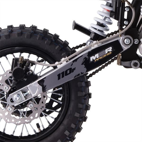 M2R Racing KX110F 110cc 14/12 76cm Grey Semi-Automatic Pit Bike 2025 Model