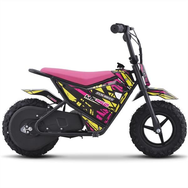 FunBikes MB250 43cm Motorbike 250w Pink Electric Kids Monkey Bike