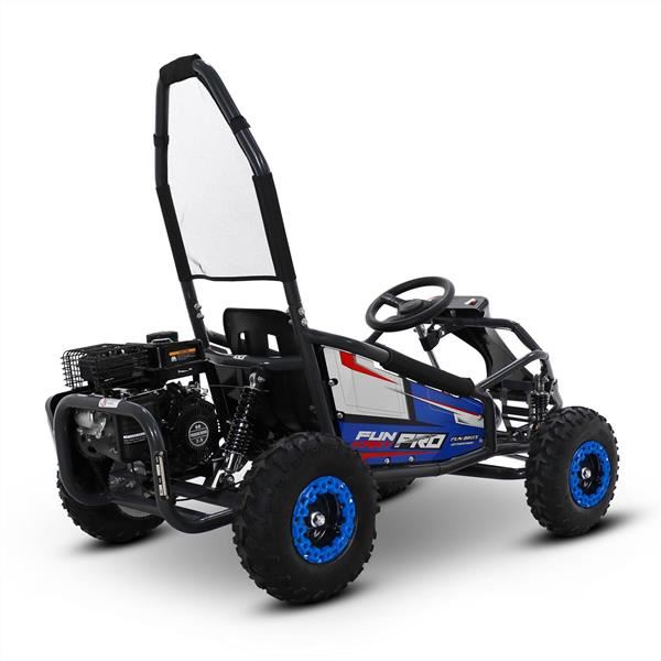 FunBikes Funkart Pro 98cc Blue Kids Petrol Go Kart