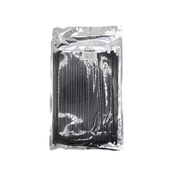 Pit Bike Spoke Wraps 72pcs Set 24cm Black