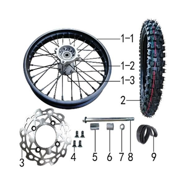 M2R KMX-R 160 Pit Bike Brake Disc Bolts