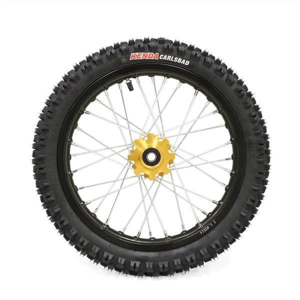 Pit Bike Gold CNC Wheels Kenda Tyres SDG Hub 14 12