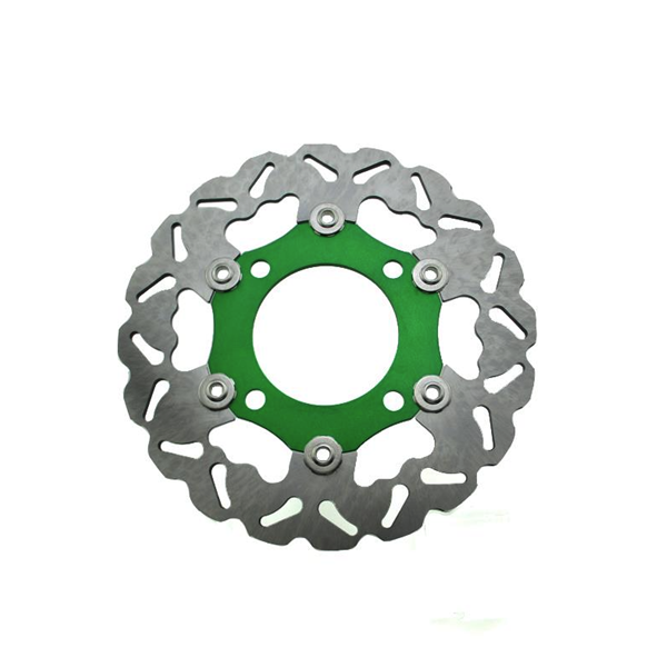 Pit Bike 220mm Green CNC Floating Front Brake Disc