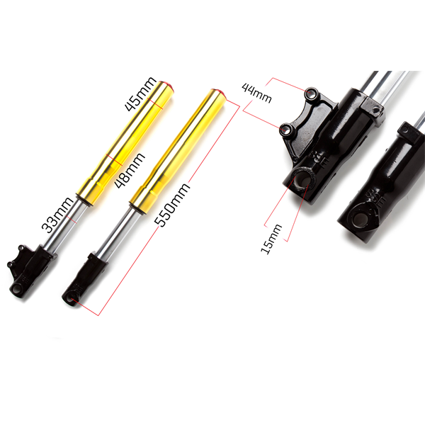 M2R 90R Fork Legs 550mm