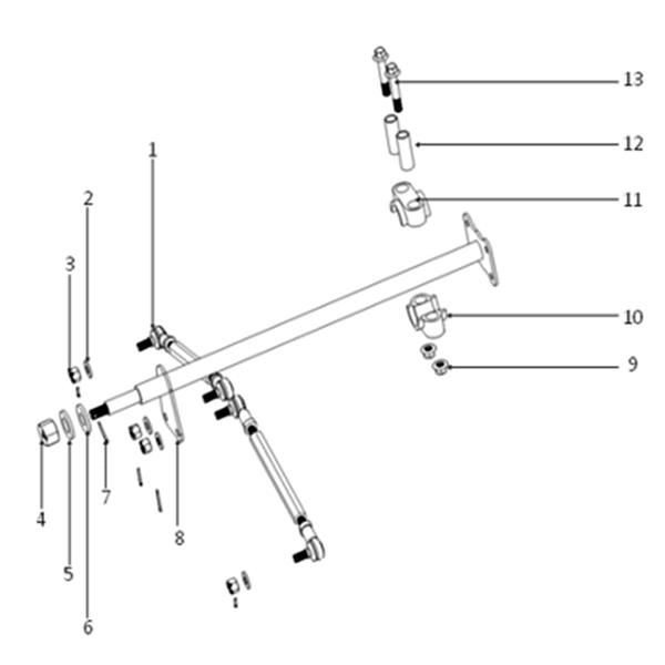 FunBikes Xtrax Sport 125cc Quad Bike Track Rod