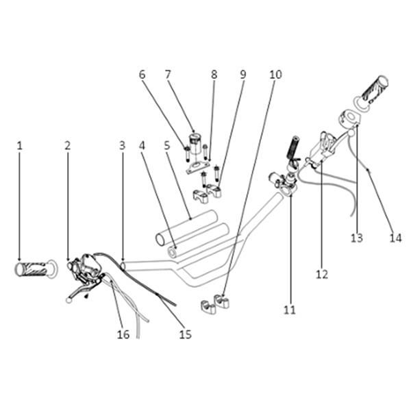 FunBikes Xtrax 125cc Quad Bike Handlebar Clamp Bolt