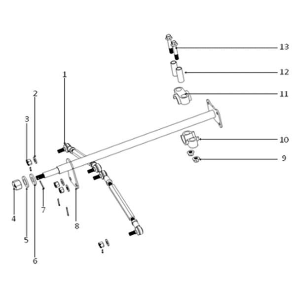 FunBikes Xtrax 125cc Quad Bike Steering Column
