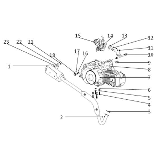 FunBikes Xtrax 125cc Quad Bike Basic Engine