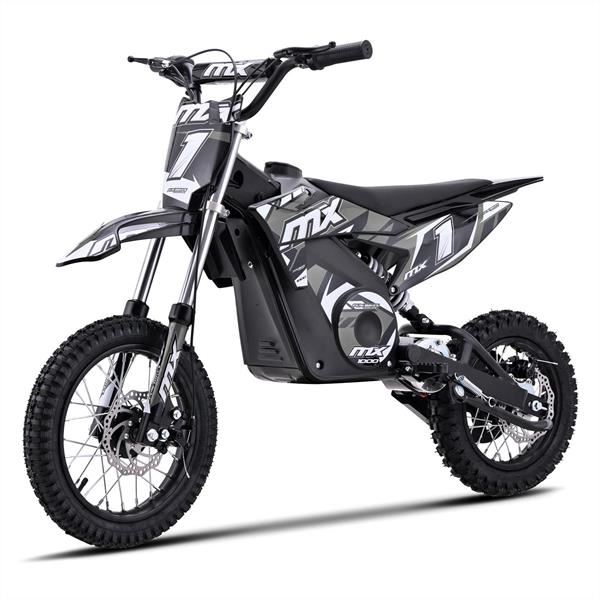 FunBikes MX1000w Grey Kids Electric Dirt Bike