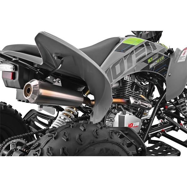 10Ten RXR 250 Grey/Green Adult Petrol Quad Bike