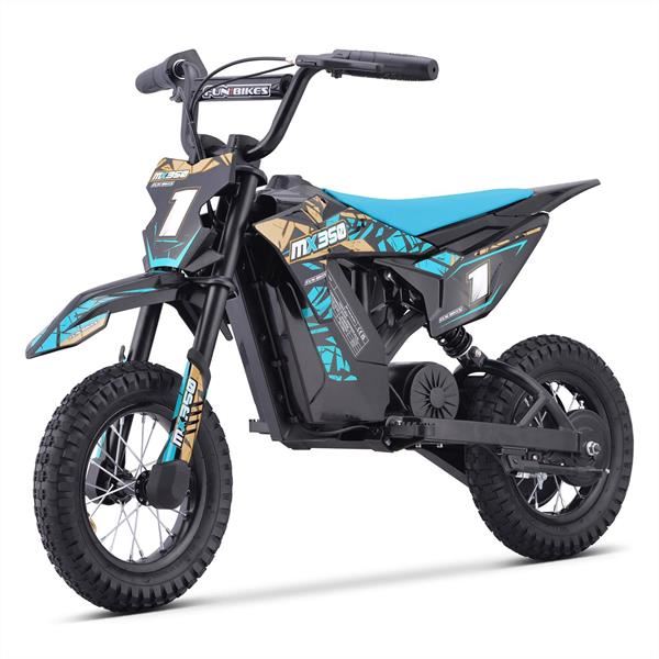 FunBikes MX350 Blue Electric Kids Dirt Bike