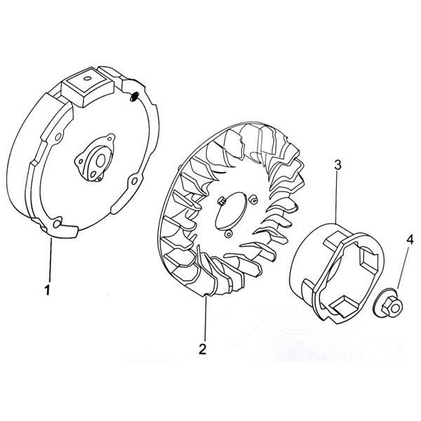 Funbikes GT80 Flywheel JF168-O-01A