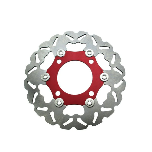 Pit Bike 220mm Red CNC Floating Front Brake Disc