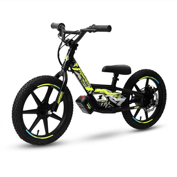 Amped A16 180w 18v 5.2ah Li Black Kids Electric Balance Bike