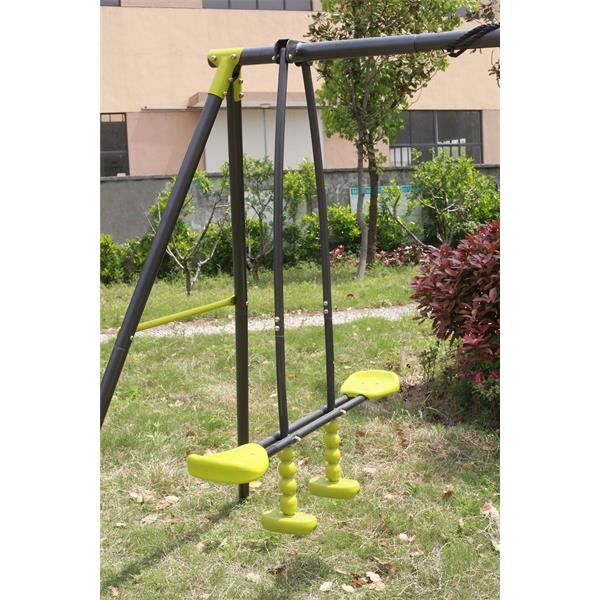 Seven Functions Play Set: Durable Powder-Coated Steel with Swing & Pull-Up Attachment