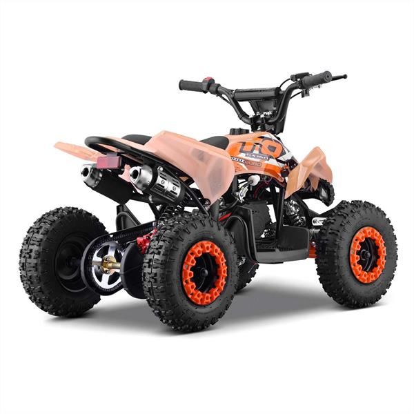 FunBikes Toxic 50cc Orange Kids Mini Petrol Quad Bike