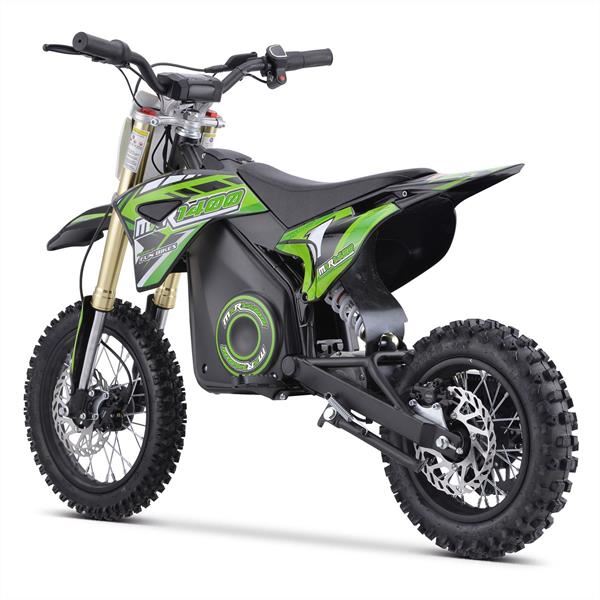 FunBikes MXR 61cm 1300w Green Electric Kids Mini Dirt Motorbike