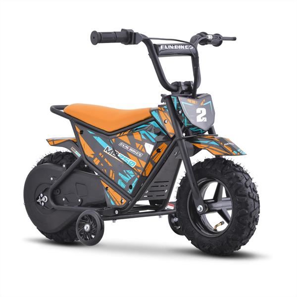 FunBikes MB250 43cm Motorbike 250w Orange Electric Kids Monkey Bike