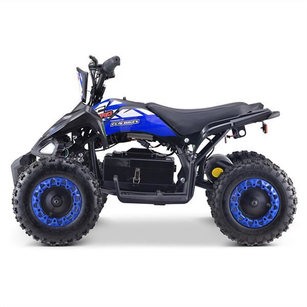 FunBikes Toxic 800w Black/Blue Kids Electric Mini Quad Bike V2