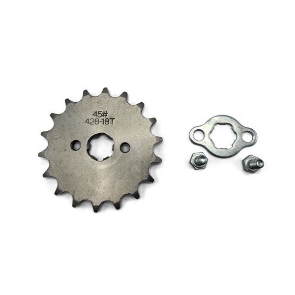 M2R Pit Bike Front Sprocket 428 Pitch 18 Tooth