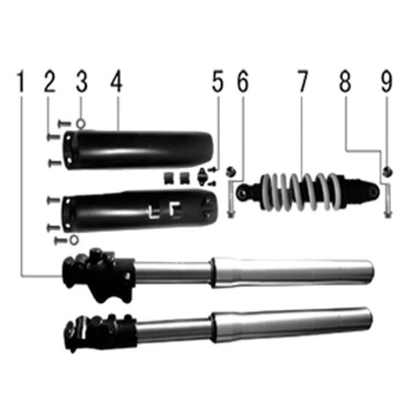 M2R 50R Shock Absorber Top Bolt