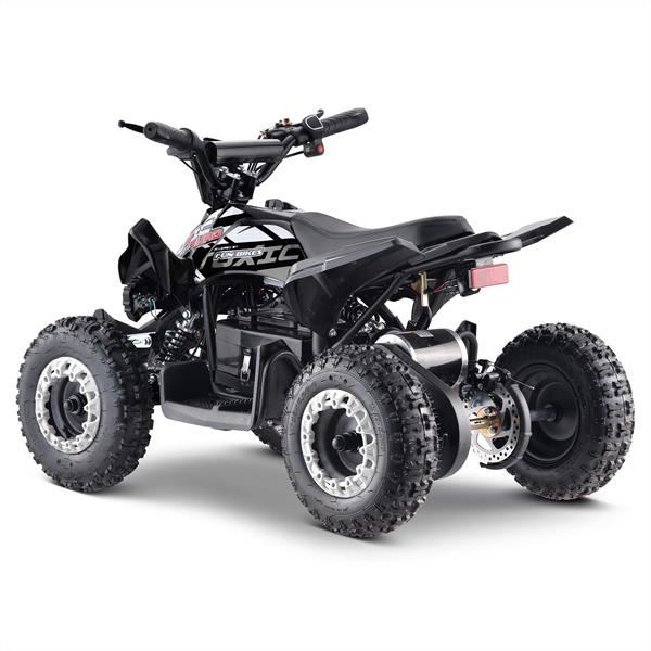 FunBikes Toxic 800w Black White Kids Electric Mini Quad Bike V2